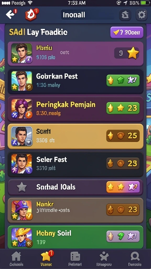 Screenshot menunjukkan tampilan utama aplikasi 1234BETS.