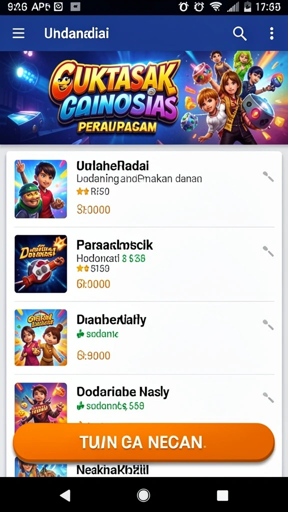 Screenshot menampilkan gulungan slot yang penuh warna dan menarik.
