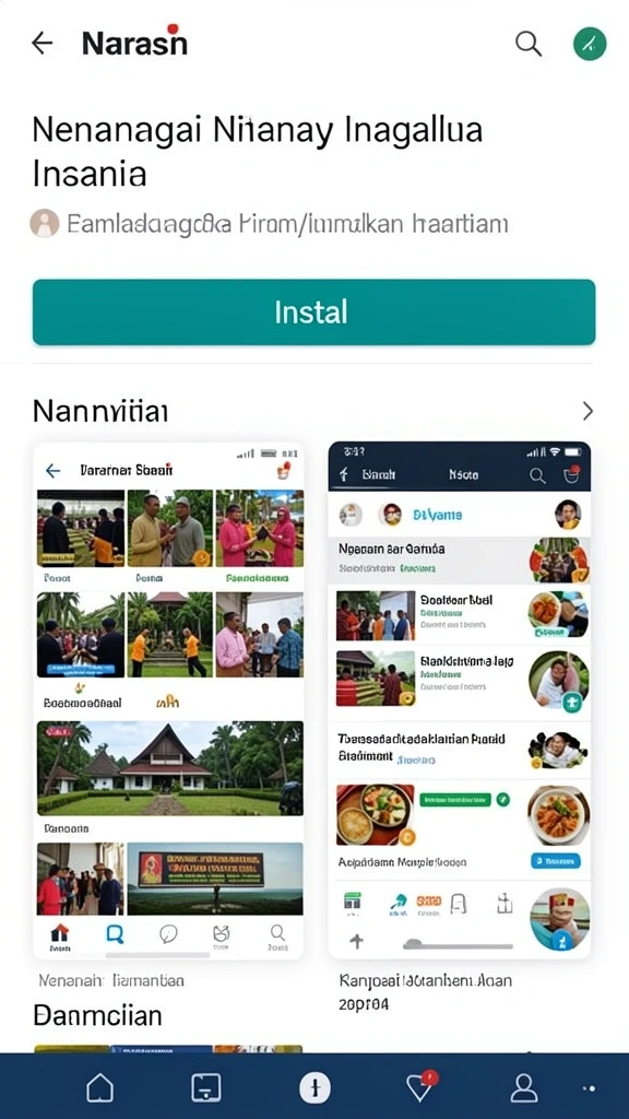 Screenshot menunjukkan antarmuka pengguna yang sederhana dan mudah dinavigasi.