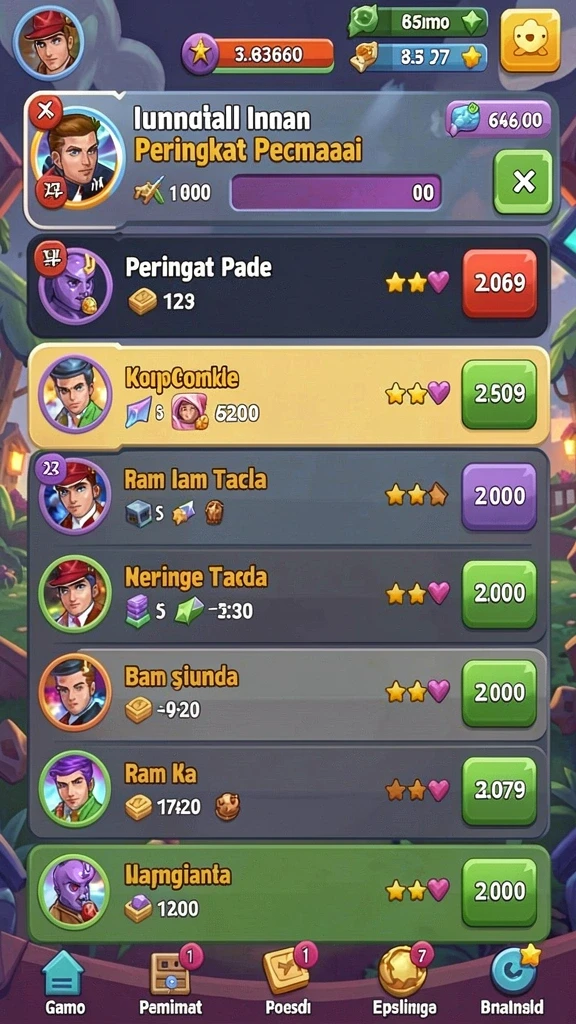 Fitur komunitas untuk berinteraksi dengan pemain lain.