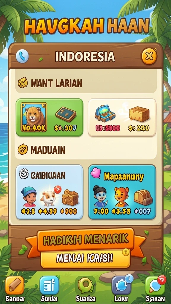 Screenshot karakter dalam pertempuran seru.
