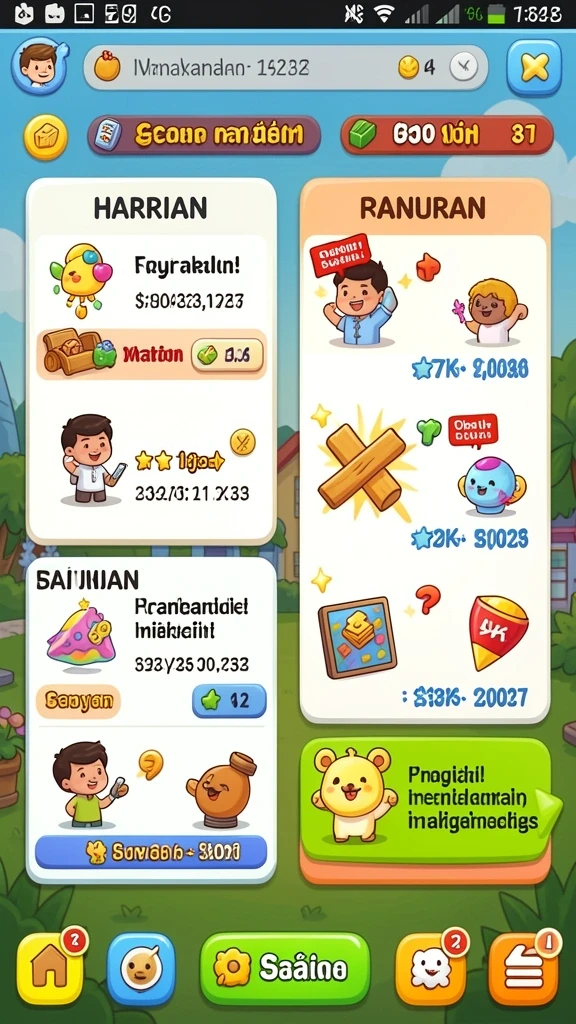 Mode multiplayer yang memungkinkan bermain bersama teman.