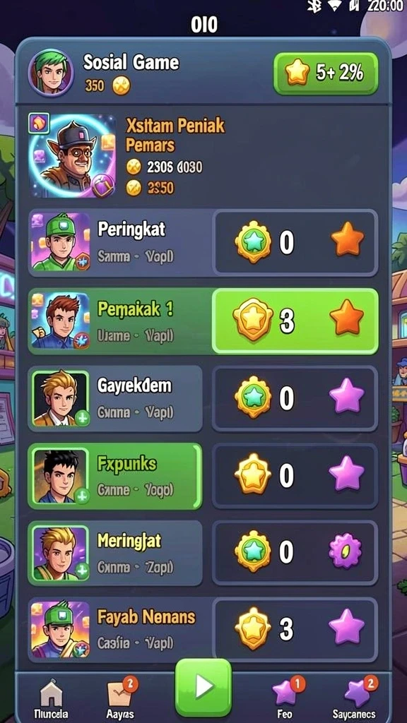 Tampilan awal permainan yang menarik hati.