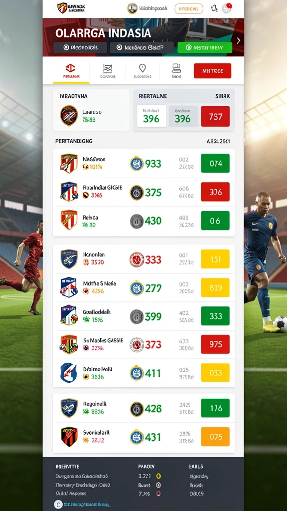 Suasana permainan yang menegangkan dan mengasyikkan.