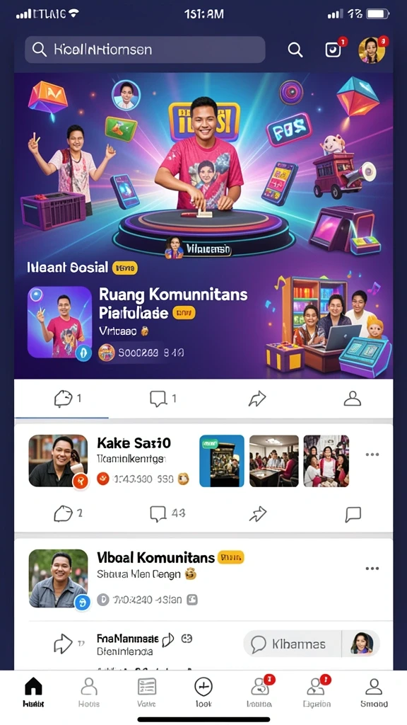 Tangkapan layar menunjukkan suasana permainan yang penuh warna.