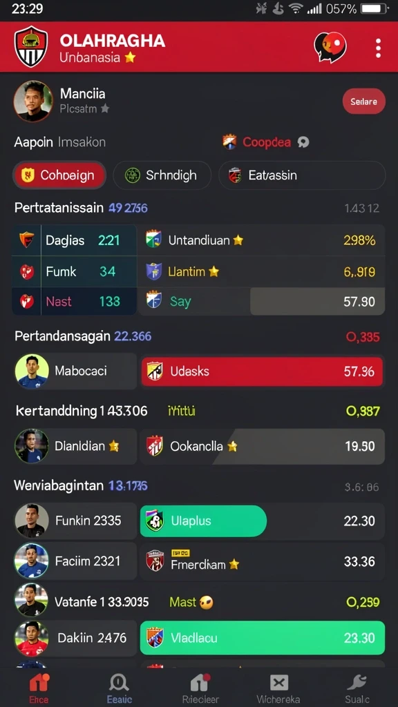 Tampilan menu utama yang menarik dan mudah dinavigasi.