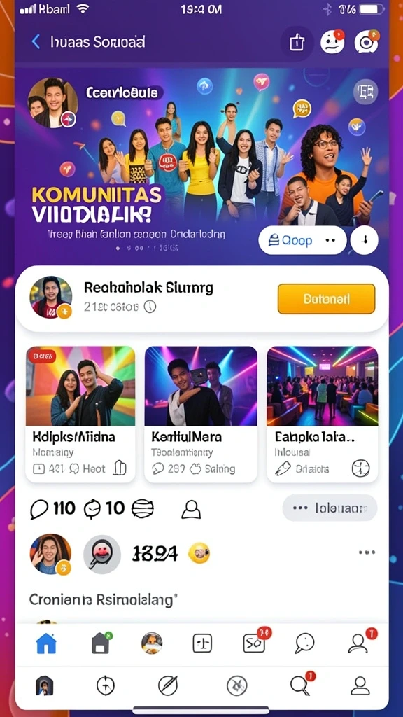 Tampilan awal game yang menarik dan intuitif.