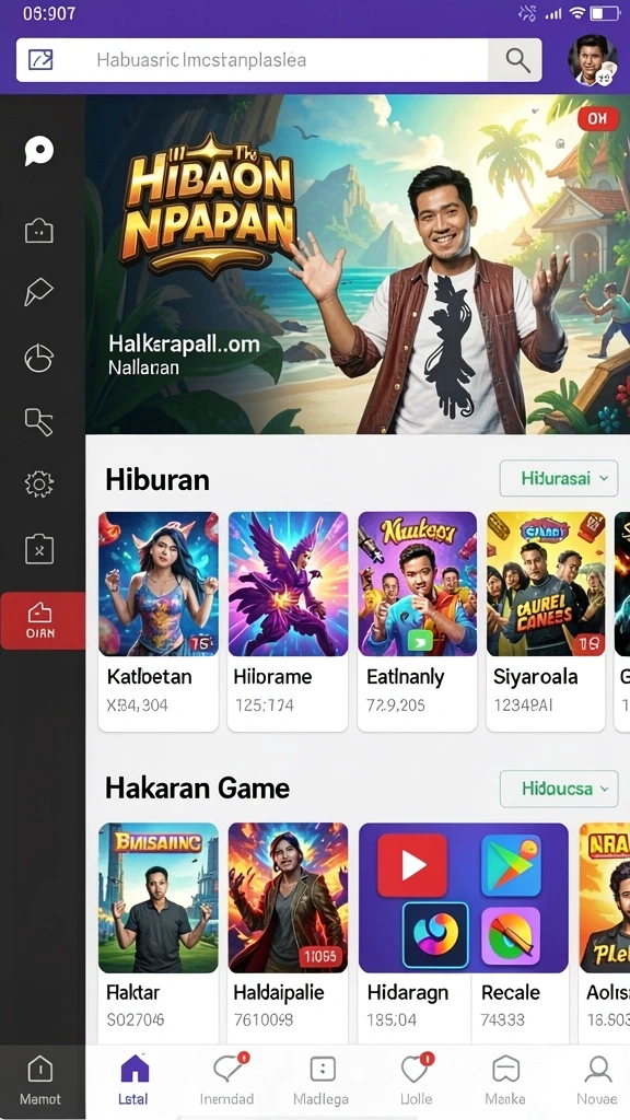 Tampilan antarmuka HOKIWON yang intuitif.