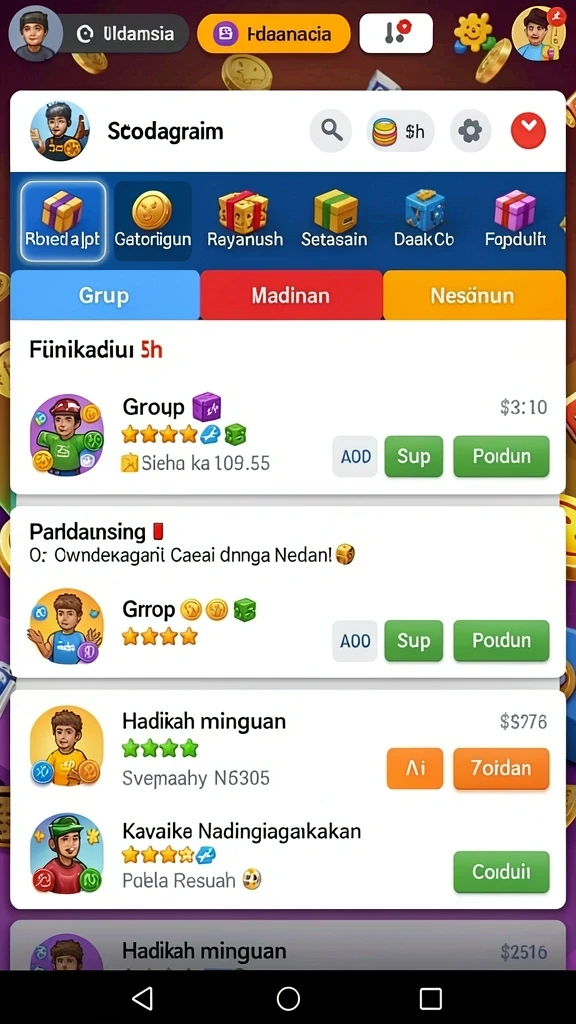 Menampilkan karakter utama JKTJKT dalam aksi.