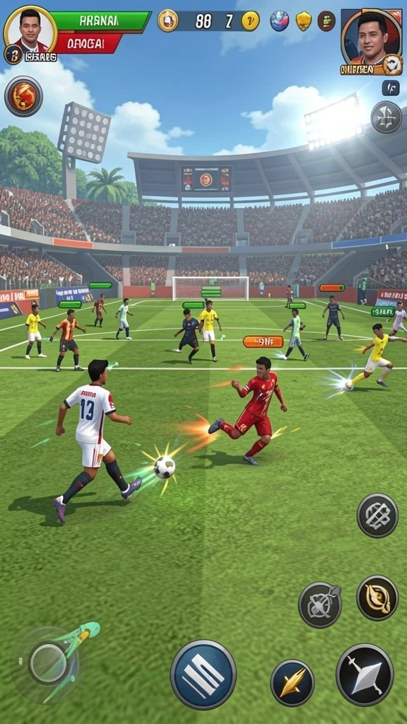 Salah satu level menantang dengan pemandangan indah.