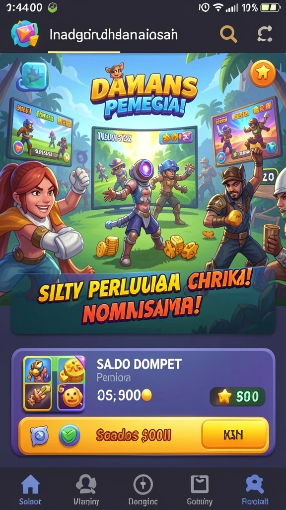 Contoh permainan slot dengan tema petualangan.