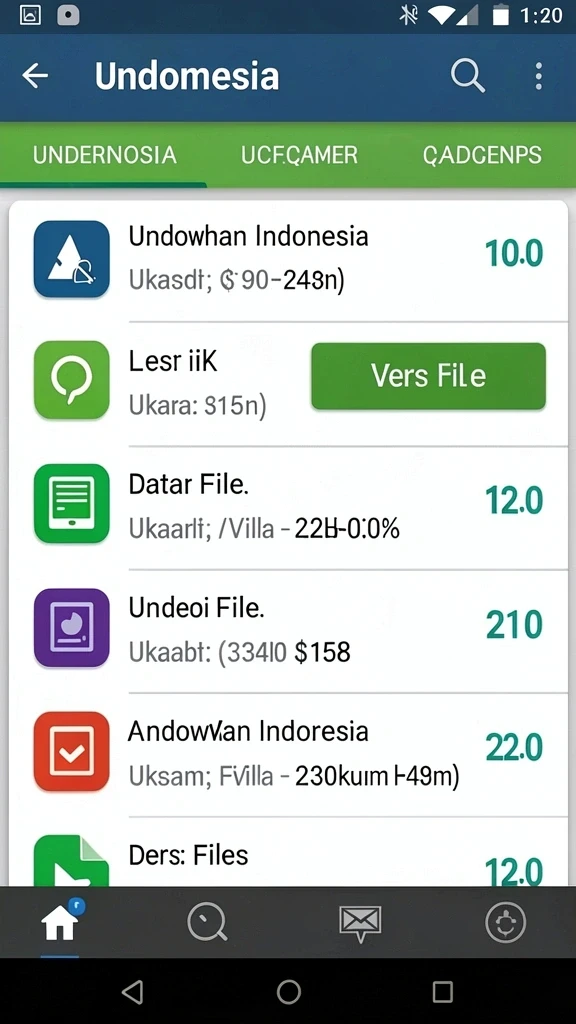 Tampilan menu utama yang penuh warna dan menarik.