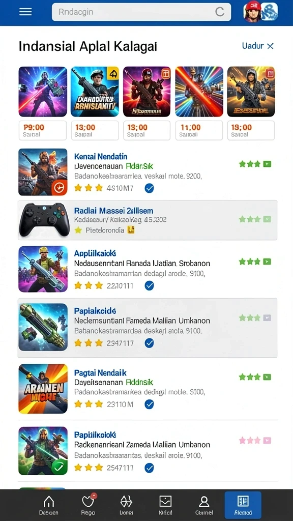 Level yang bervariasi dan penuh tantangan.