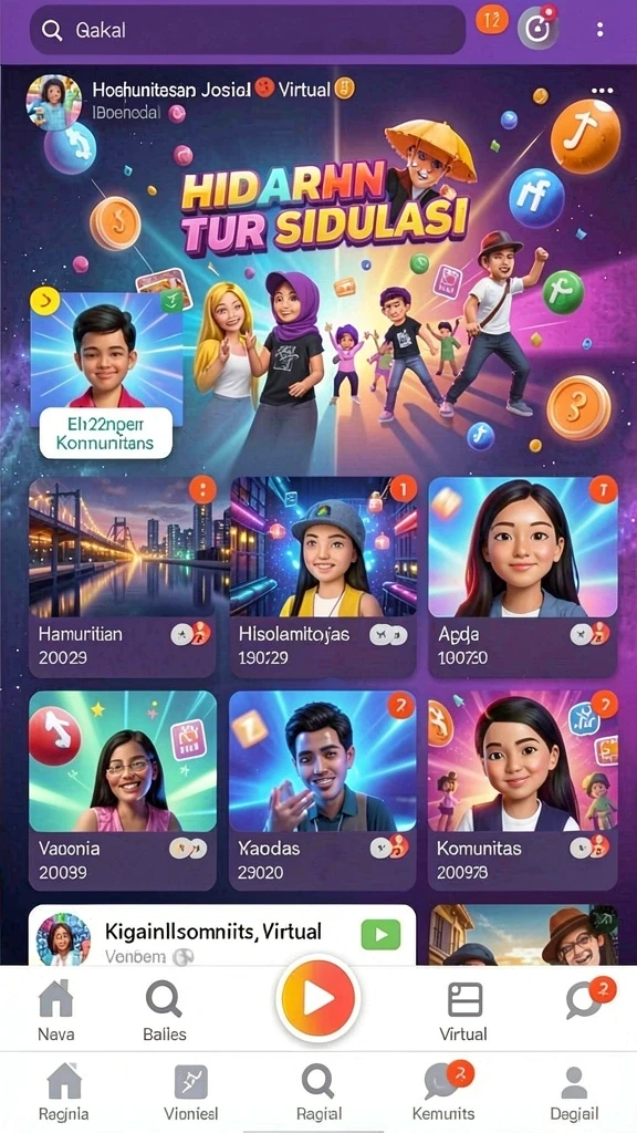 Fitur Tantangan Harian untuk hadiah menarik.