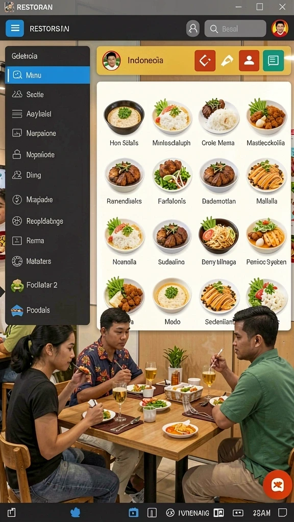 Tampilan antarmuka yang menarik dan user-friendly.
