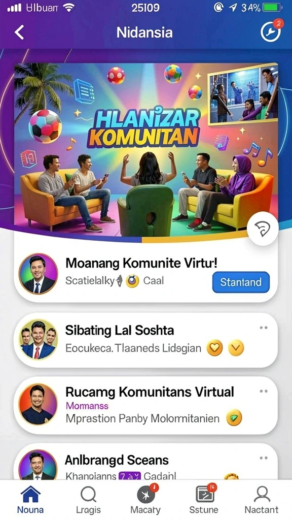 Tampilan awal aplikasi TOGELUP yang menarik.